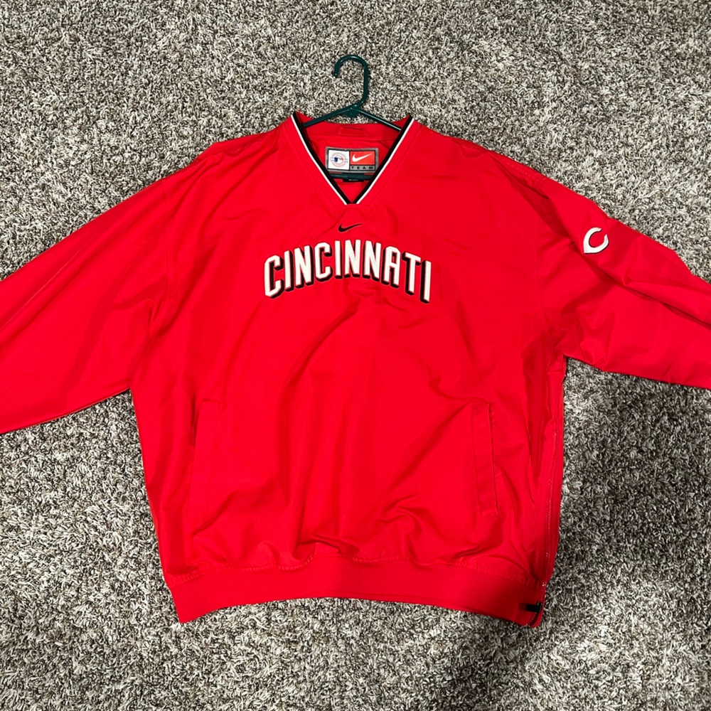 Vintage Nike Cincinnati Reds Pullover Windbreaker